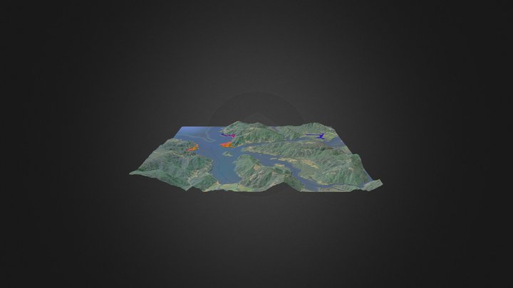 Valdivia/corral, Region de los Ríos 3D Model