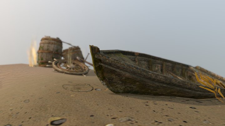DAE 5 Finished props - By the ocean 3D Model