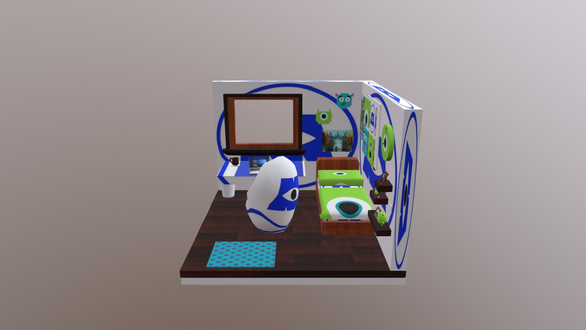 Monsters university bedroom ideas