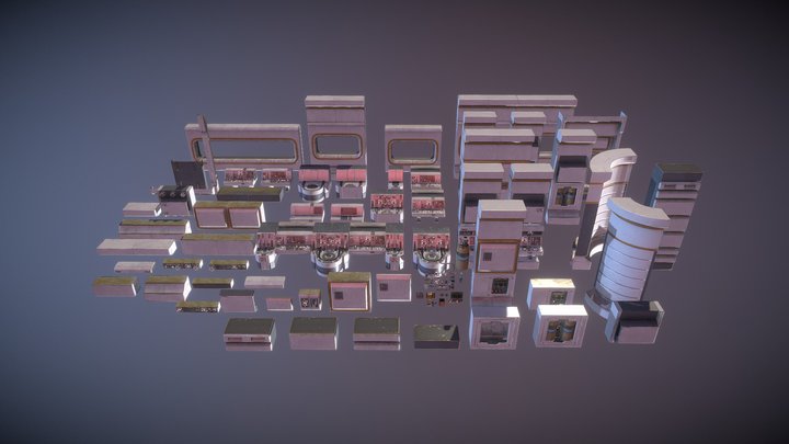 Sci Fi Environment Kit 1 3D Model