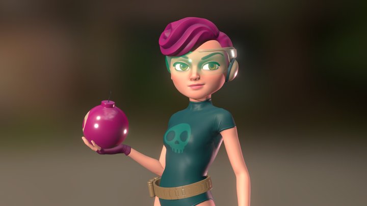 Rose the bomber 3D Model