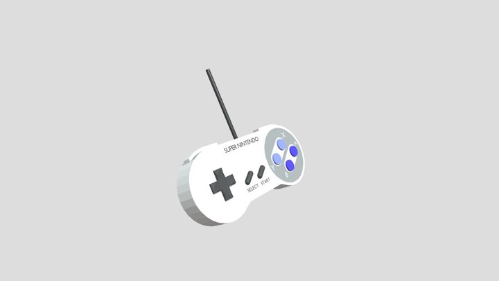 comando super nintendo 3D Model