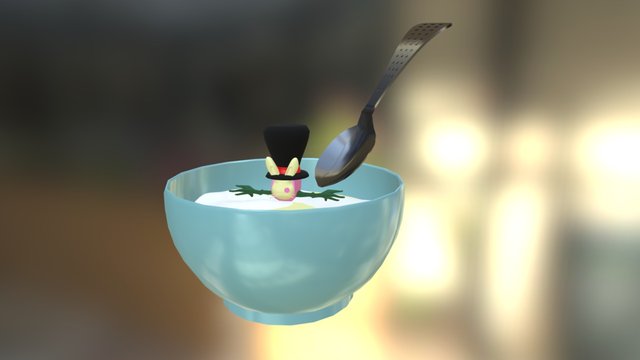 Proj2 Chara With Props 3D Model