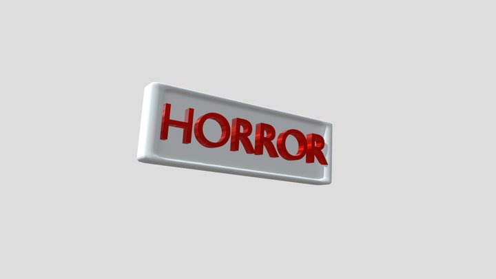 Sign For Horror 3D Model