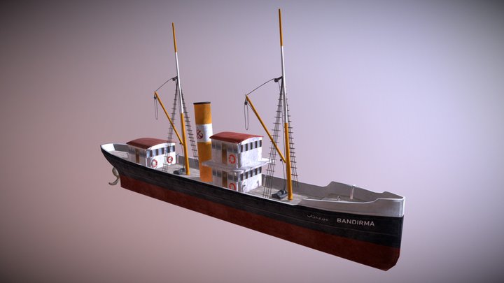 Bandırma vapuru – Kostenloses 3D-Modell STL