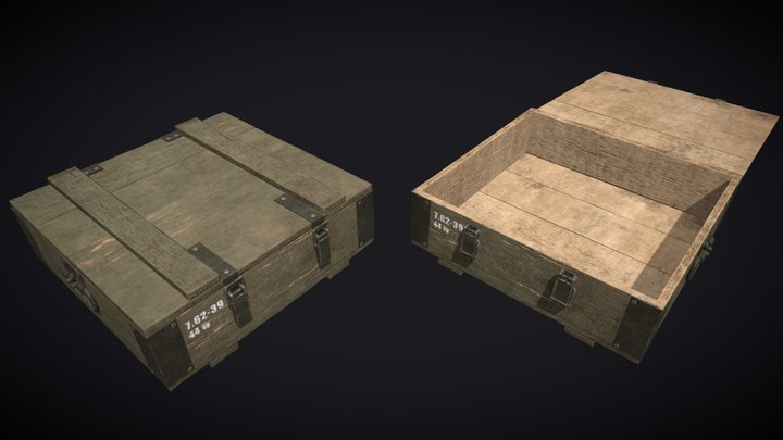 Ammunition crate 3D Model