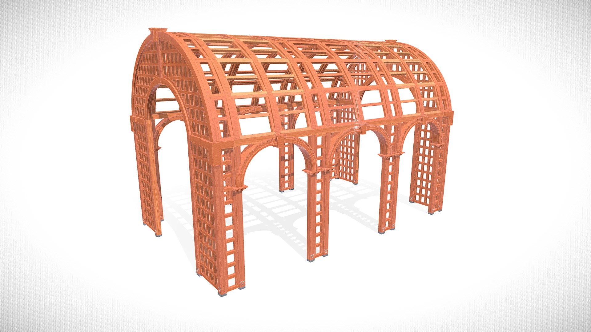 Custom Victorian Trellis 18x11 3D model by Conceptual Engineering