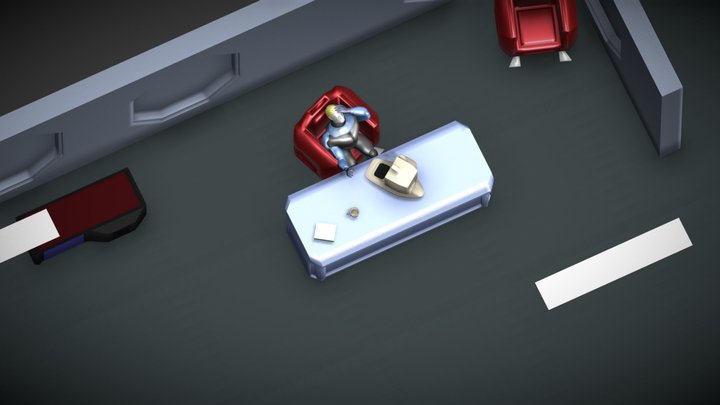 Postapocalyptic bunker 3D Model