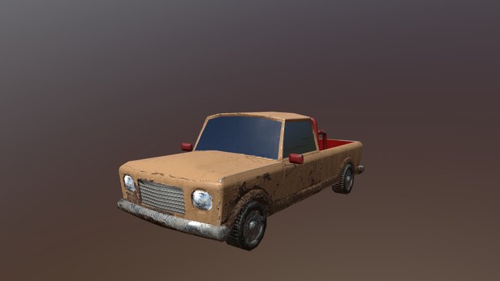 Dirty Old Truck 3D Model