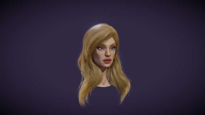 Jaina Warcraft3 Bust 3D Model