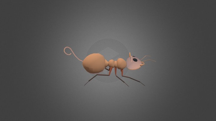 這是很醜的貓螞蟻 3D Model
