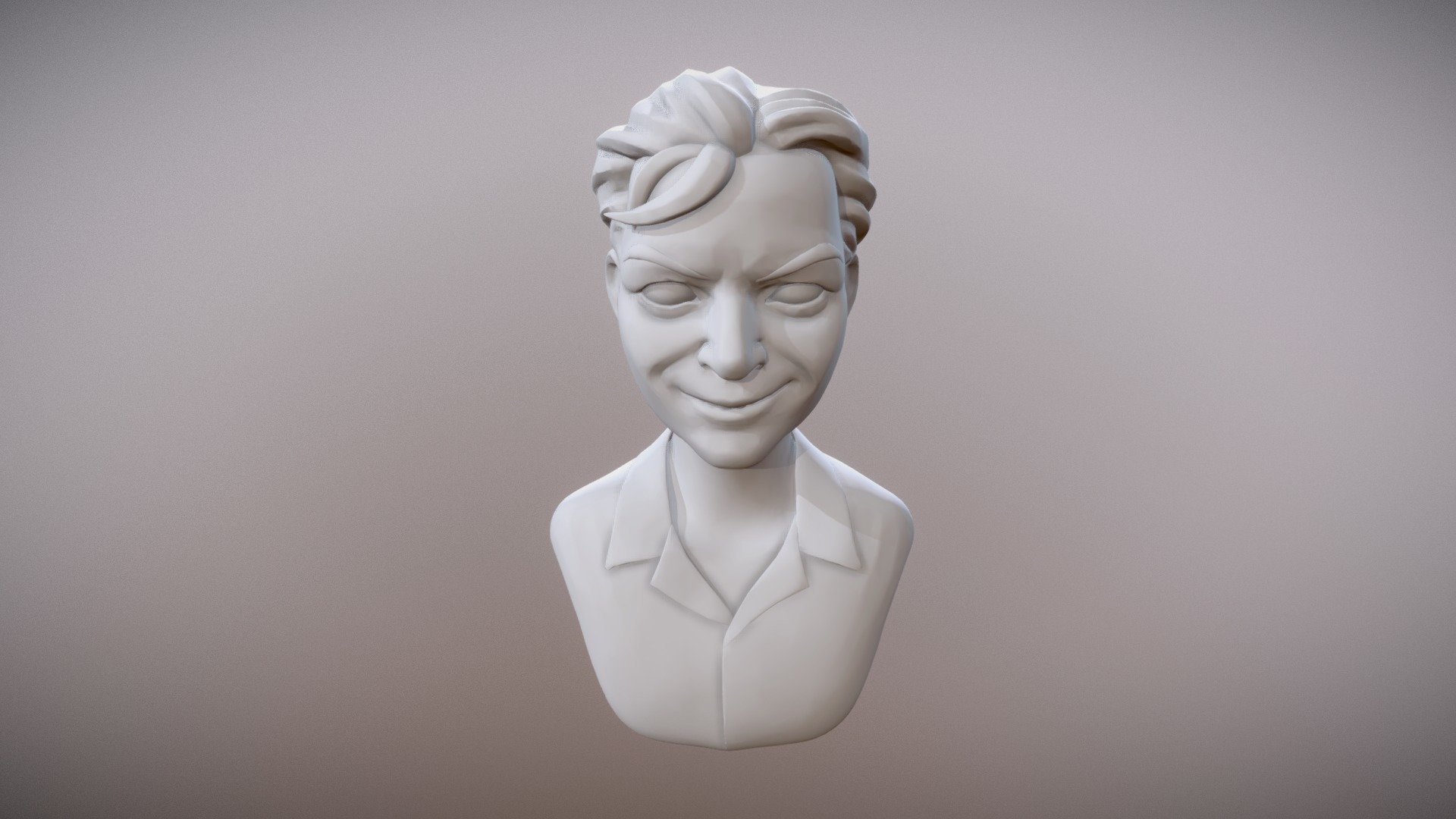 Stylized Dude Bust 1