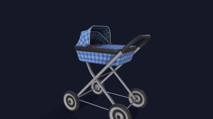 GTAV CUSTOM PROP - Stroller 3D Model