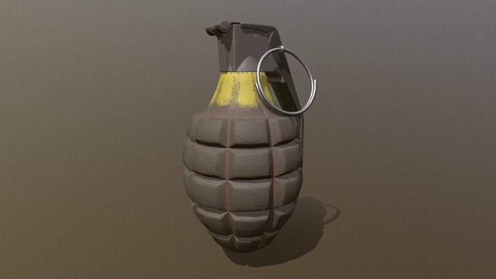 Pineapple Grenade 3D Model