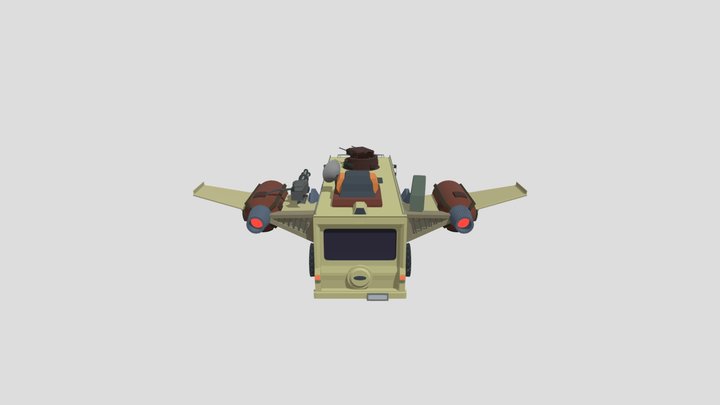 SpaceBalls 1987 Modified Bus 3D Model