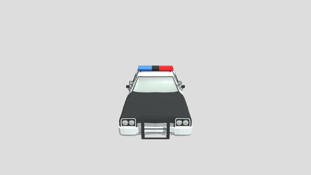 Low Poly Dodge Monaco Police Car