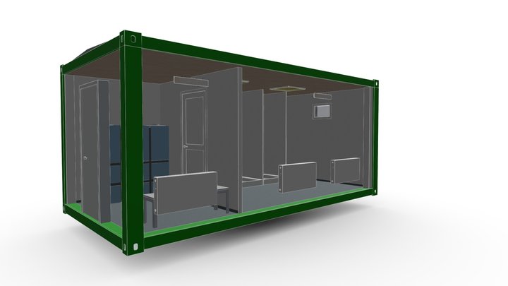 Душевая-прачечная 3D Model