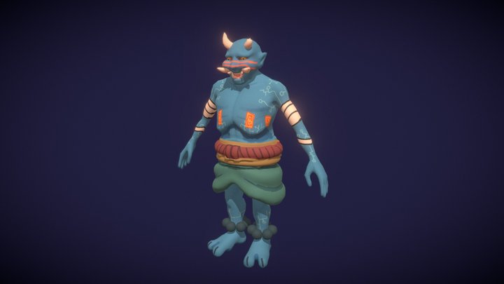 ANGRi: Boss Character 3D Model