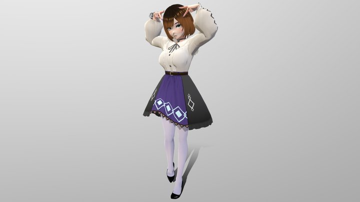 Belle Rodgers - vRoid Model- Static Statue - 015