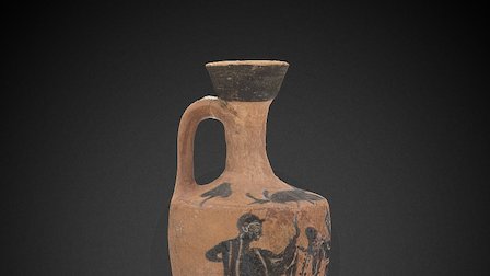 Greek Amphora, 6th century BCE 3D Model