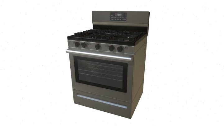 IKEA Range with Gas Cooktop 3D Model