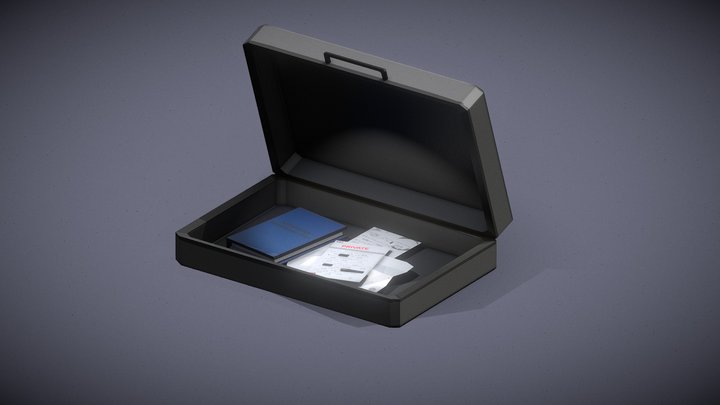 A Spy's Briefcase 3D Model