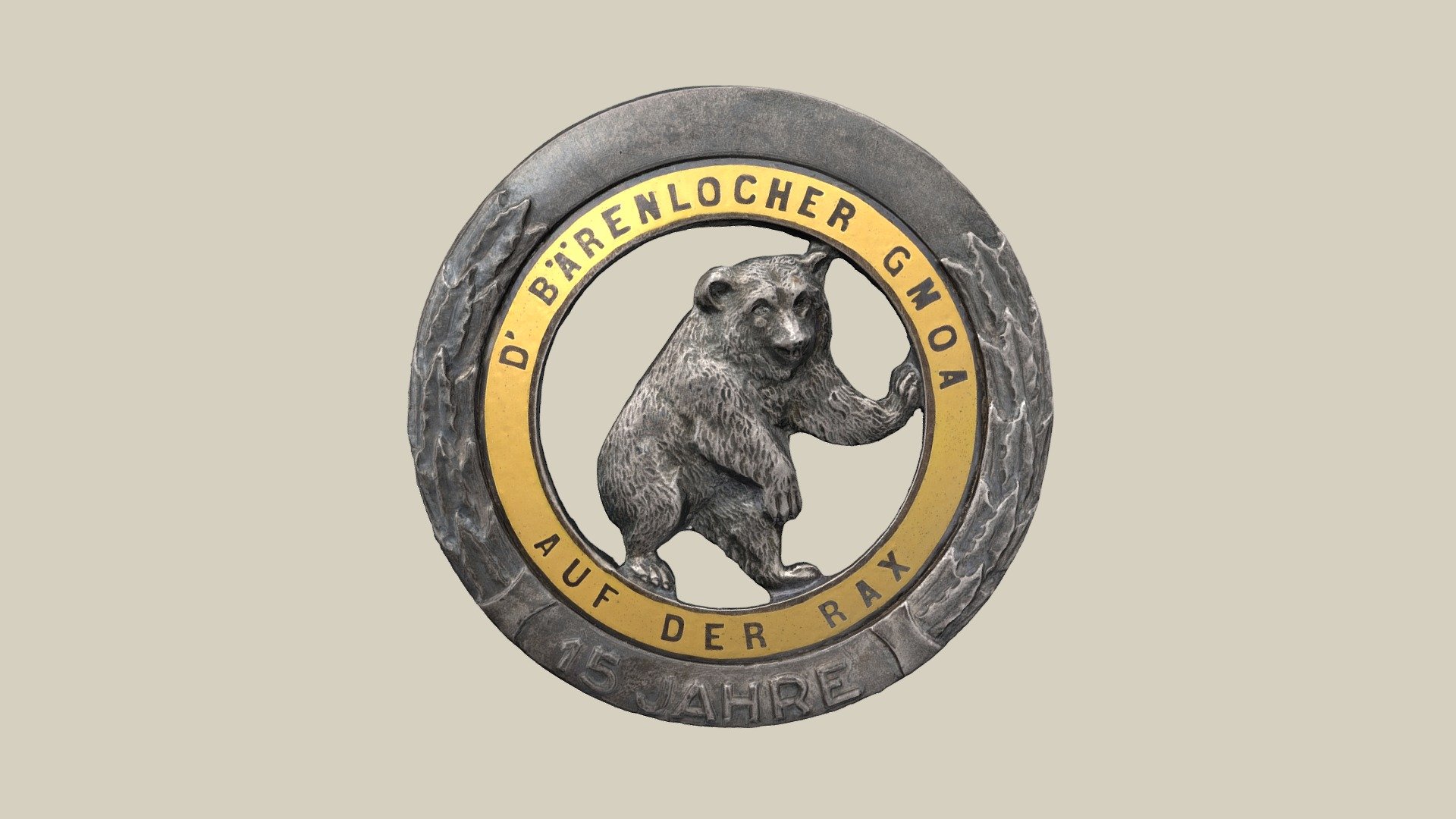Abzeichen Bärenlocher Gmoa — Sketchfab embed 3D viewer