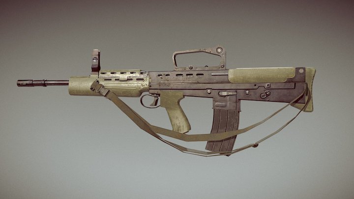 L85A2 Rifle 3D Model