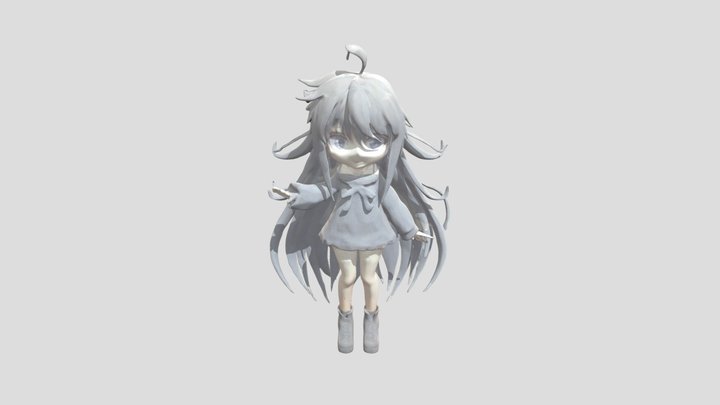 anime girl 3d model 3D Model
