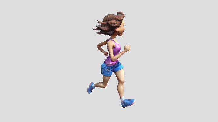 cartoon_run_draft 3D Model
