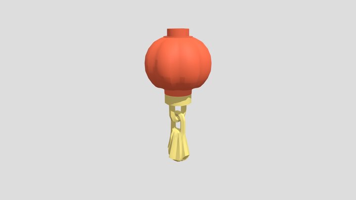 Asian Lantern 3D Model