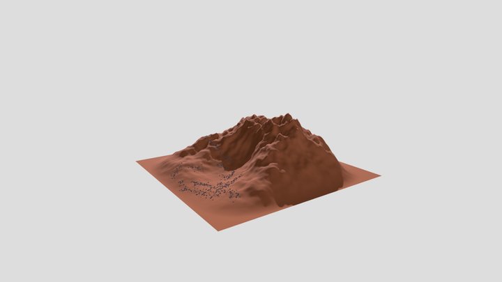 Environnement 3D Planète Mars 3D Model