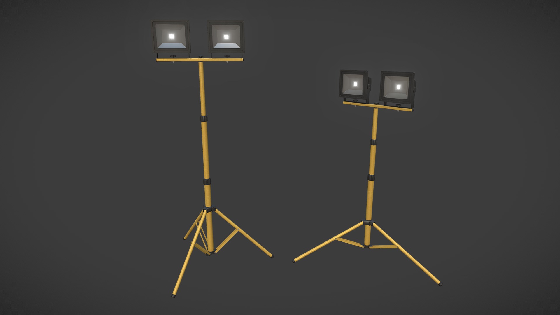 3D model Work Light Stand - This is a 3D model of the Work Light Stand. The 3D model is about schematic.