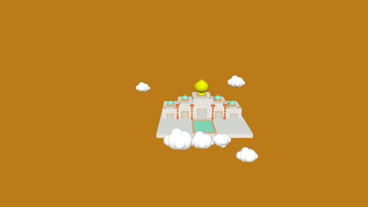 Castillo aladino y la lampara maravillosa 3D Model