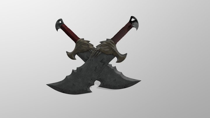 Blades of Chaos 3D Model