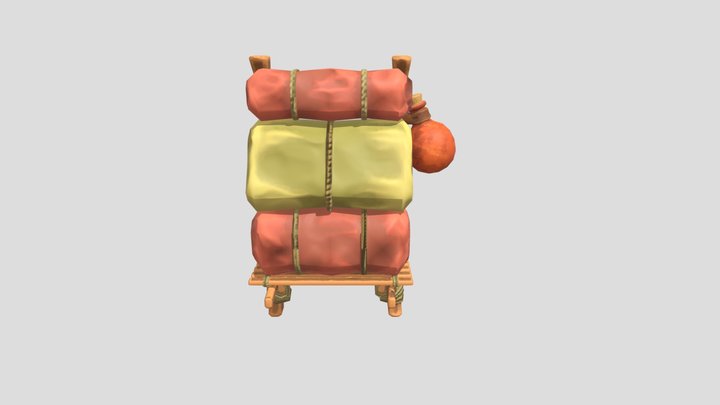 Medieval Bag 3D Model