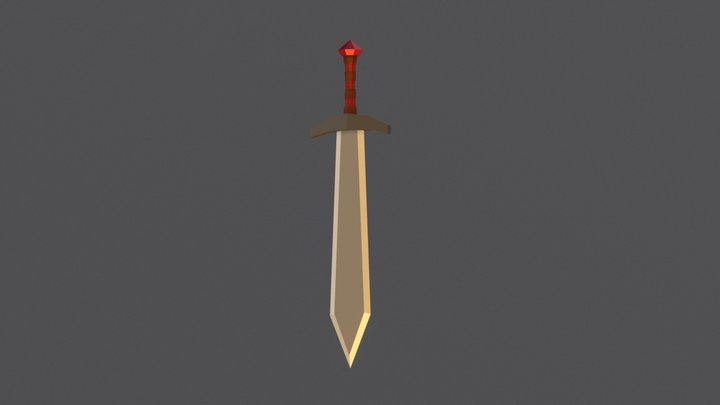 Sword low poly 3D Model