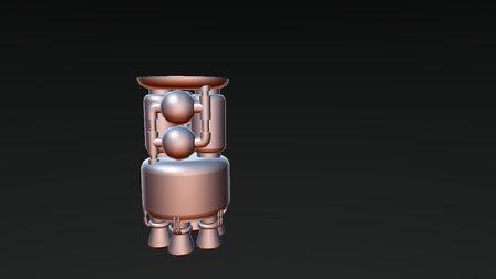 Torch Drive Engine 3D Model