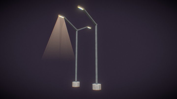 PSX Style Street Light kit 3D Model