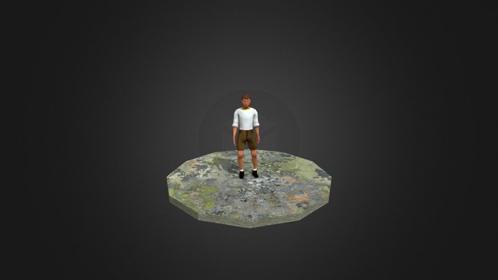 John animación Idle 3D Model