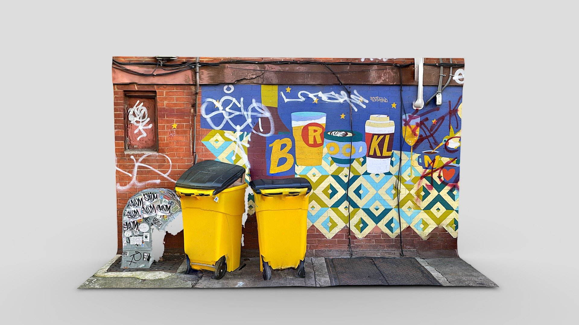 Brooklyn Bins Download Free 3D model by alban [0570377] Sketchfab