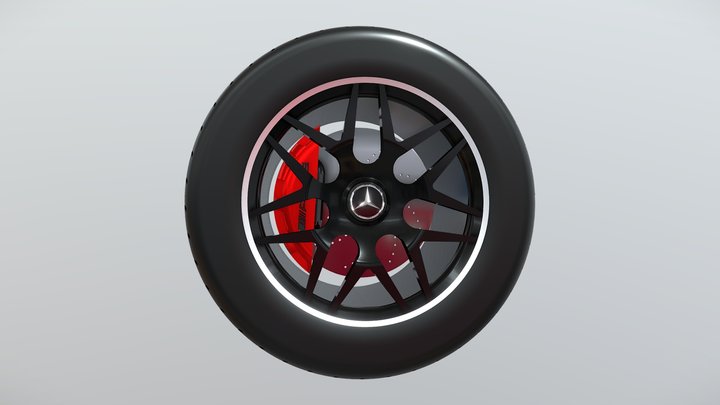 Mercedes-AMG G63 2020 tire 3D Model