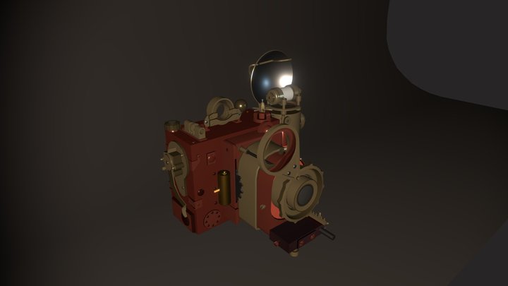 [XYZ School] steampunk camera 3D Model