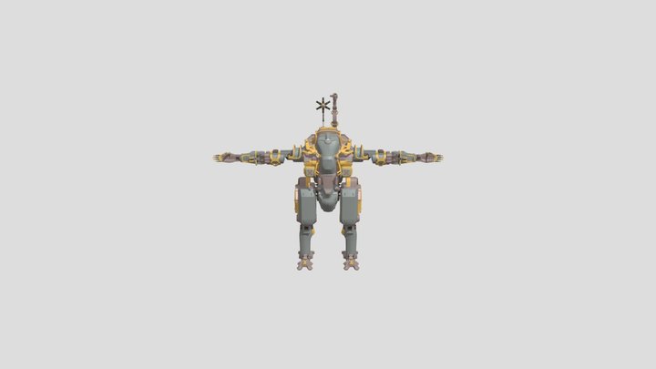 Robot Worker 3D Model