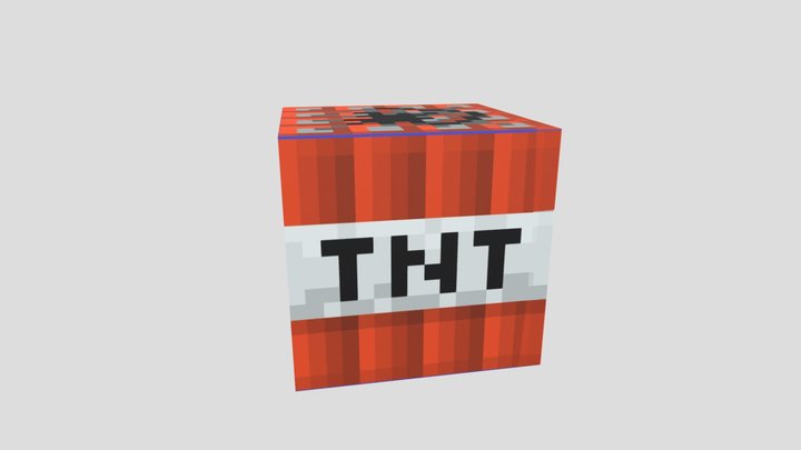 Minecraft Block TNT 3D Model