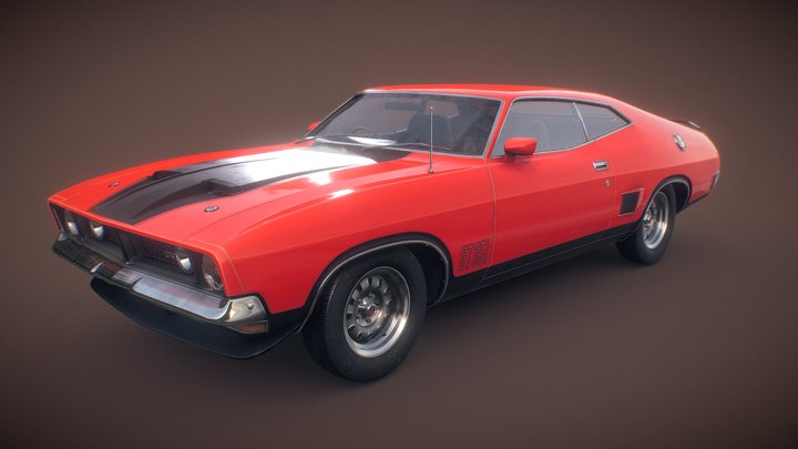 Ford Falcon XB Hardtop GT351 3D Model