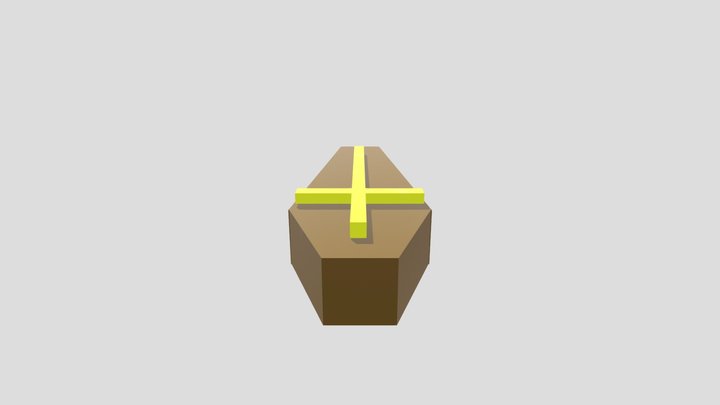 Coffin/Caixão Lowpoly 3D Model