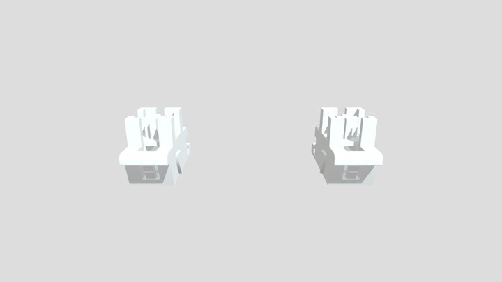 键盘卫星轴Keyboard Plate Mounted Stabilizer 3D Model