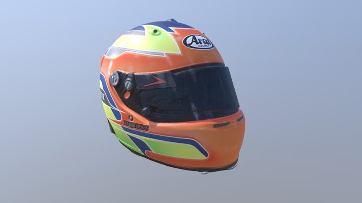 Racing Helmet 3D Model