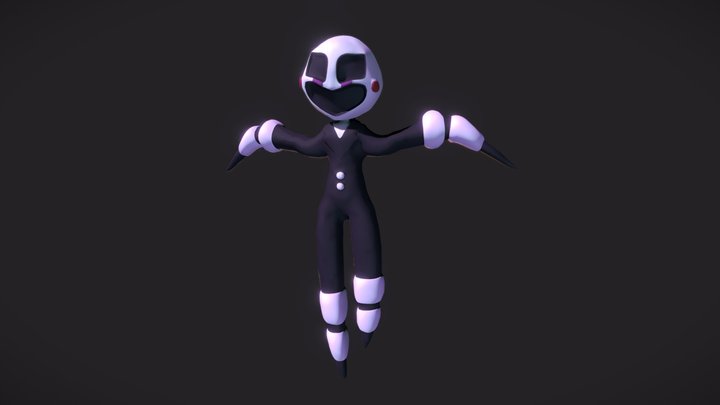 Stylized clay Puppet[FNaF2] 3D Model